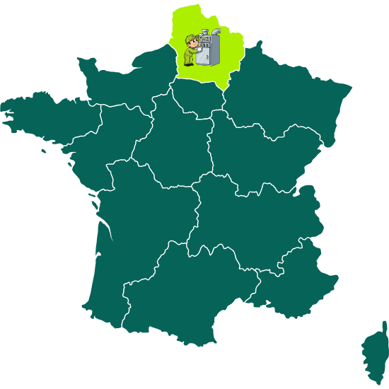 Carte de la région Hauts-de-France