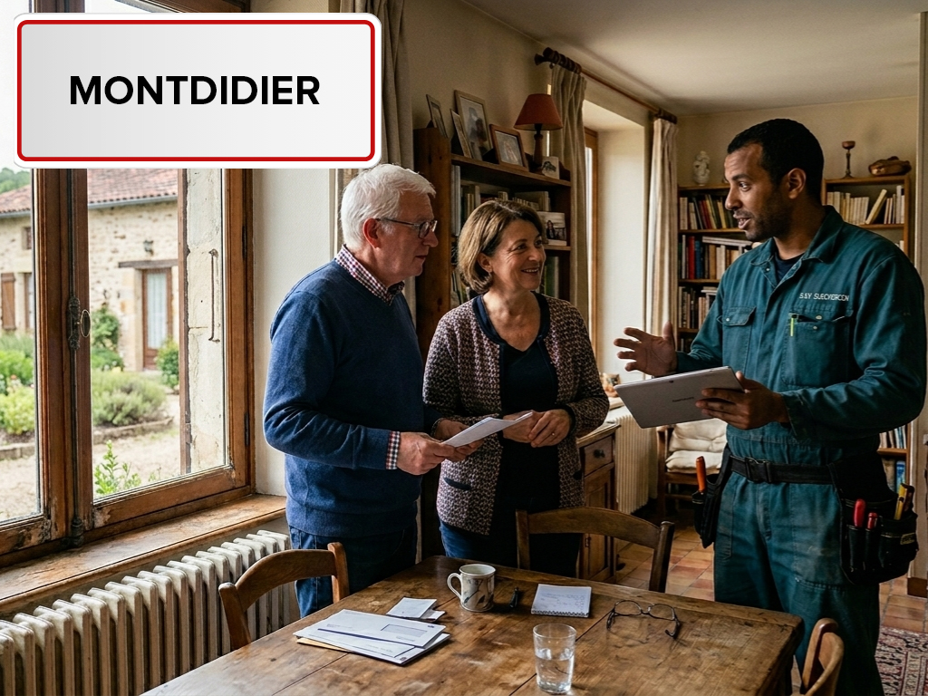 Installation de pompe à chaleur à Montdidier (80500) dans la Somme